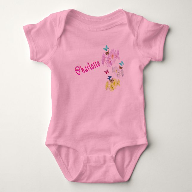 Charlotte-Logo, Baby Bodysuit Baby Strampler (Vorderseite)