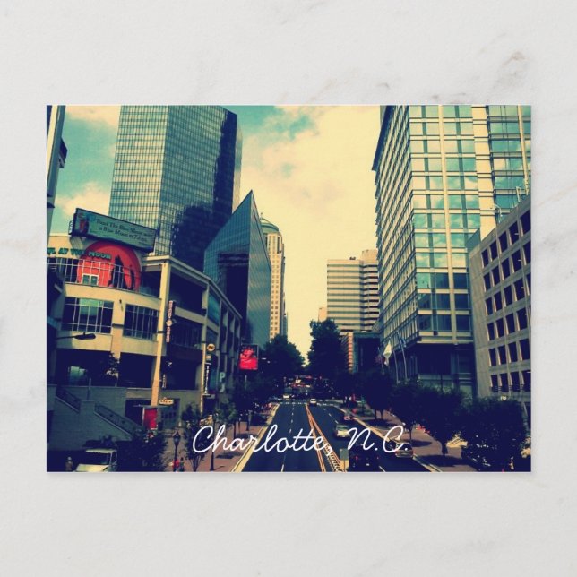 Charlotte, N.C. Postkarte (Vorderseite)