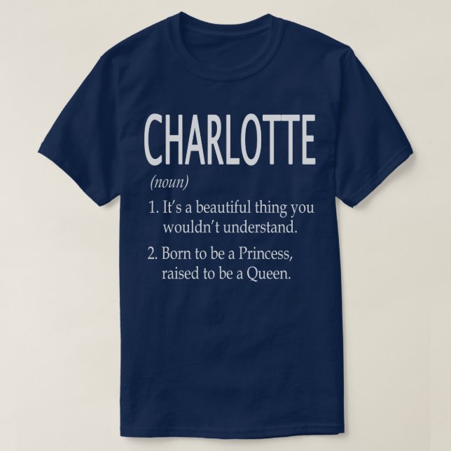 Charlotte Name Geschenk 124 T-Shirt (Design vorne)
