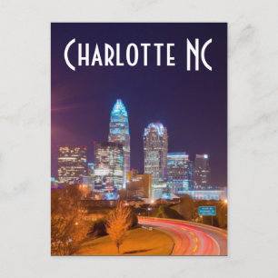 Charlotte NC Postkarte