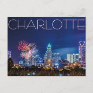 Charlotte NC Postkarte