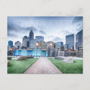 Charlotte NC Postkarte