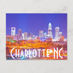 Charlotte NC Postkarte