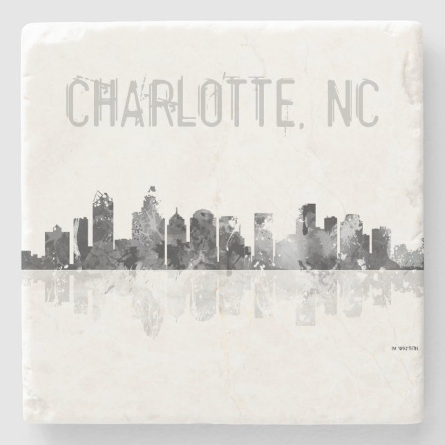 CHARLOTTE, NORD-CAROLINA - Stein trinkt Steinuntersetzer (Vorderseite)