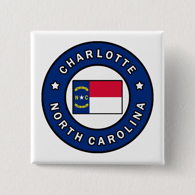 Charlotte North Carolina Button (Vorderseite)
