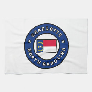 Charlotte North Carolina Geschirrtuch