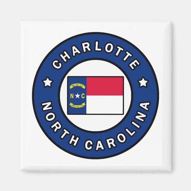 Charlotte North Carolina Magnet (Vorne)