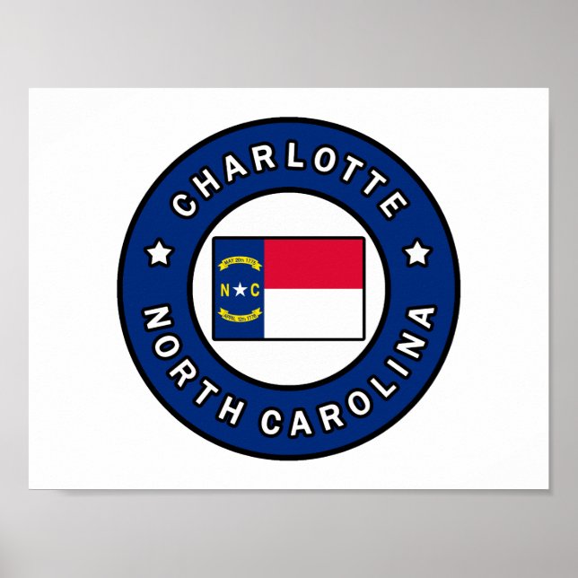 Charlotte North Carolina Poster (Vorne)