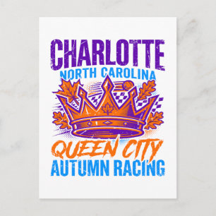 Charlotte North Carolina Queen City Herbst Postkarte