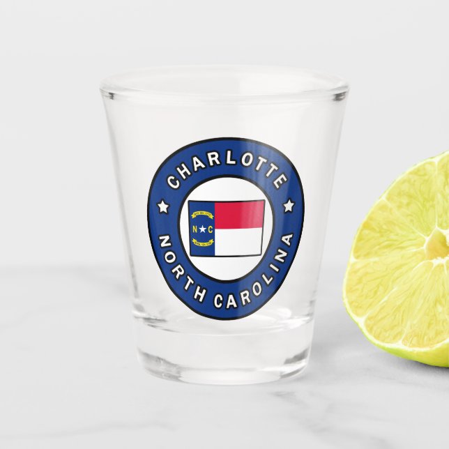 Charlotte North Carolina Schnapsglas (Vorderseite)