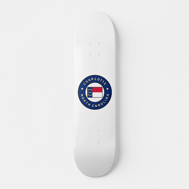 Charlotte North Carolina Skateboard (Vorne)