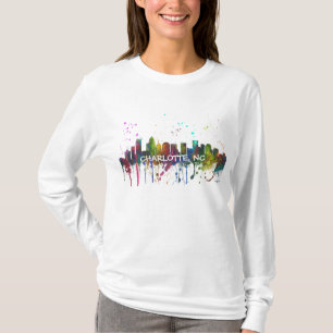 CHARLOTTE, NORTH CAROLINA-SKYLINE T-Shirt