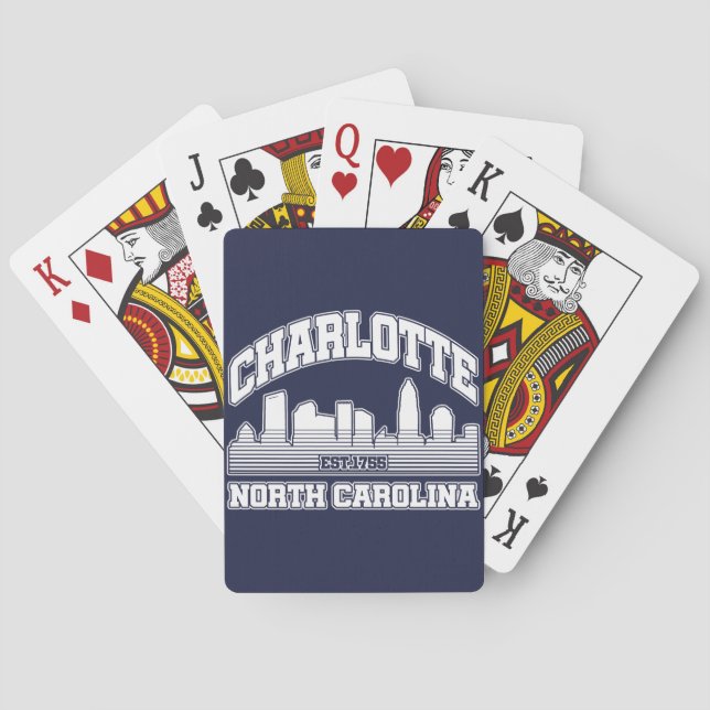 Charlotte, North Carolina Spielkarten (Rückseite)