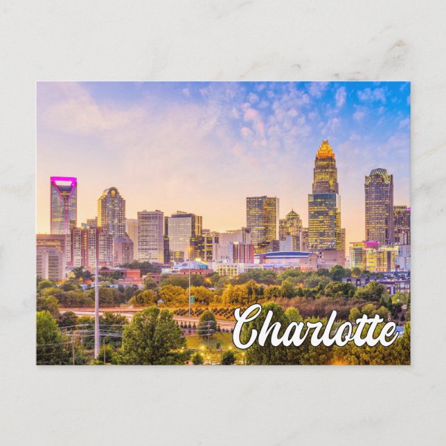 Charlotte, North Carolina, USA Postkarte (Vorderseite)