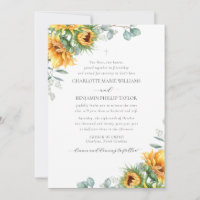 Charlotte Rustic Sonnenblumen Christlich Hochzeit