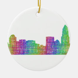 Charlotte-Skyline Keramikornament