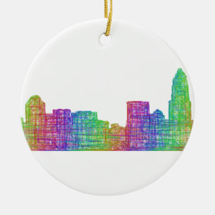 Charlotte-Skyline Keramikornament