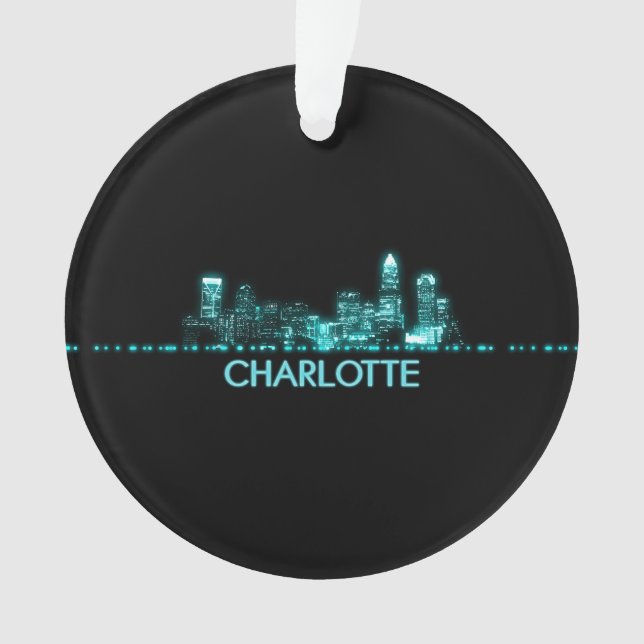 Charlotte Skyline Ornament (Vorderseite)