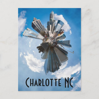 Charlotte Skyline Postkarte