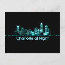 Charlotte Skyline Postkarte