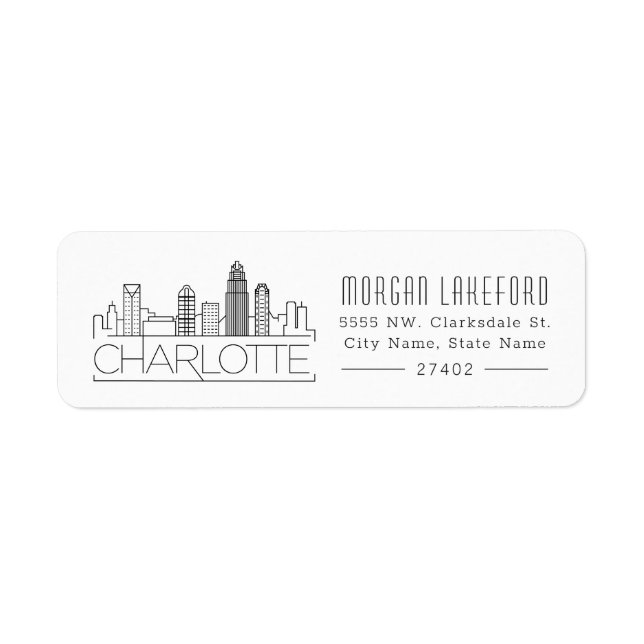 Charlotte Stylized Skyline | (Vorne)