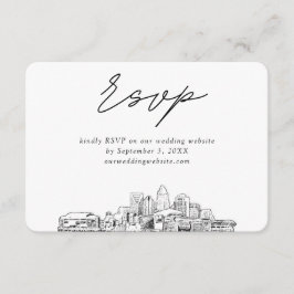 Charlotte Wedding Minimalistisch Sketch UAWG Begleitkarte