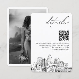 Charlotte Wedding Modern Details QR Code Klein Begleitkarte