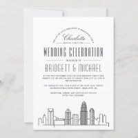 Charlotte Wedding | Moderner Deko City Skyline