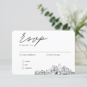 Charlotte Wedding Traditionelles UAWG Optionen Begleitkarte