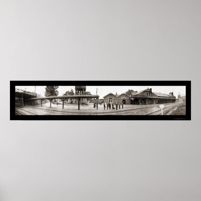 Charlottesville Bahn Foto 1915 Poster (Vorne)