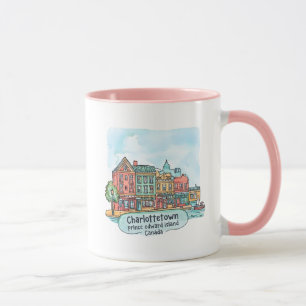 Charlottetown PEI Kanada Aquarell Hübsche Skyline Tasse