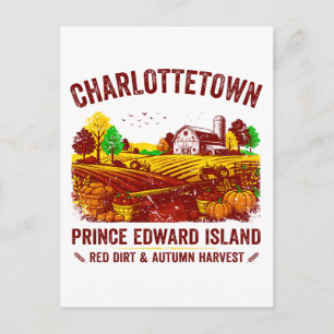 Charlottetown Prince Edward Island Roter Herbst Postkarte