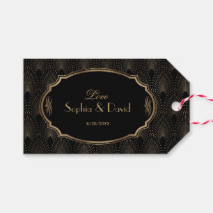 Charm Great Gatsby Vintag Art Déco Wedding 1920 Geschenkanhänger