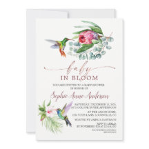 Charm Hummingbird Tropical Blume Baby in Bloom