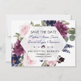 Charm Lavender Lila Blumenblüte Save the Date