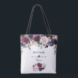Charm Lavender Navy Blue Floral Bloom Bridesmaid Tasche<br><div class="desc">Bezauberndes Kartendesign mit wunderschönen Aquarelllavender & Marinebouquets, Blumenspalte, schöner Handschrift und besonderen Schriftart. Es könnte eine gute Wahl für jede Jahreszeit Hochzeit, vor allem für Hochzeiten im Herbst und Winter. Verwenden Sie das Tool Anpassen, um Ihre Informationen hinzuzufügen, Änderungen vorzunehmen. Für passende Artikel besuchen Sie bitte meine Blütenblütensammlung von Lavendel....</div>