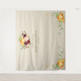 Charm Little Pumpkin Erntedank Kinderdusche Wandteppich