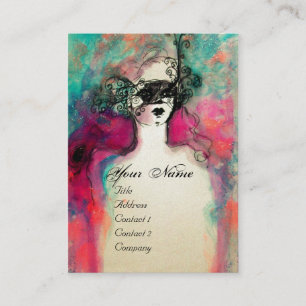 CHARM MONOGRAM Platinum Metallic Visitenkarte