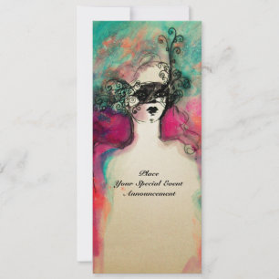 CHARM MONOGRAM Sweet 16 Maskenball, Champagner Einladung