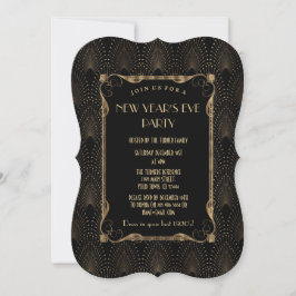 Charm Old Hollywood Great Gatsby New Year Party Einladung