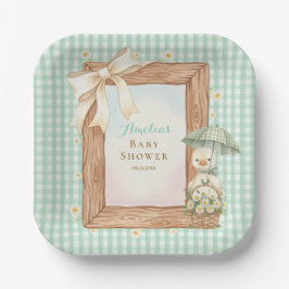 Charm Silly Goose Baby Shower Paper Plate Pappteller