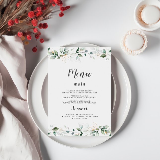 Charm Watercolor Airy Greenerity Gold Wedding (Von Creator hochgeladen)