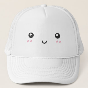 Charmant Casquette de Trucker Kawaii Rouge Emouvan