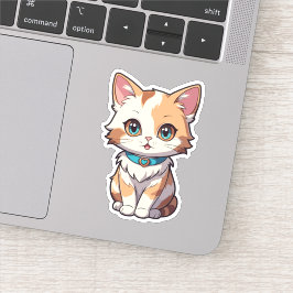 Charmant Niedliches Katzendesign Aufkleber