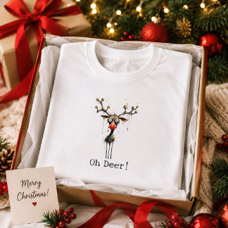 Charmant Quirky Weihnachten Oh, Hirsch! T-Shirt