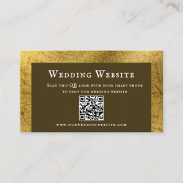Charmante antike Gold Hochzeitskarte Visitenkarte
