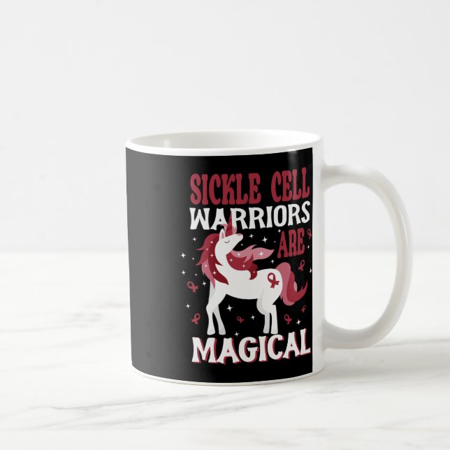Charmante Einhorn-Sichelzellenkrieger sind magisch Kaffeetasse (Rechts)
