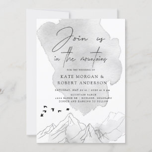 Charmante Elegante Landschaft Einladung Hochzeit