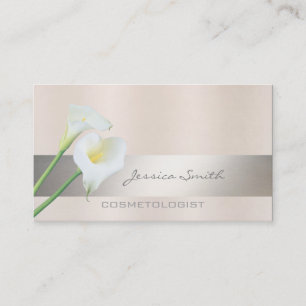 Charmante elegante Luxus Romantische Calla Lilie Visitenkarte