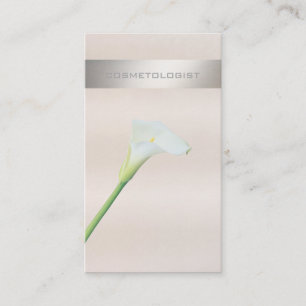 Charmante elegante Luxus Romantische Calla Lilie Visitenkarte